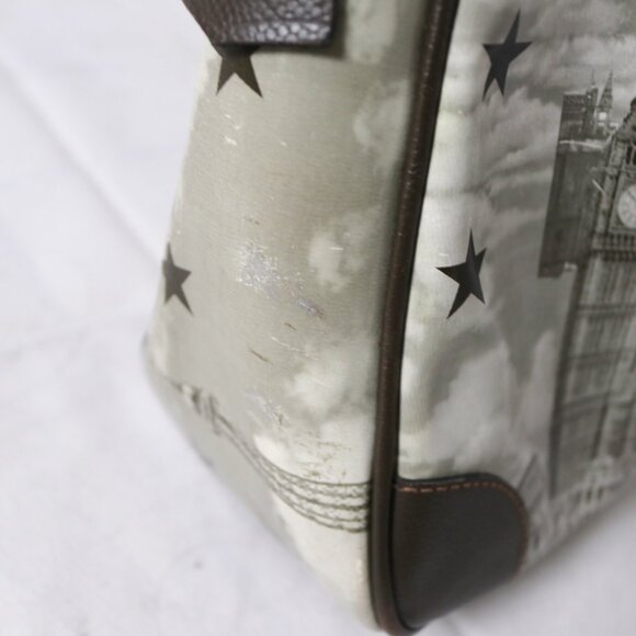 90s Jean Paul Gaultier Landmarks Leather Bag with JPG Bag Charm - Picture 15 of 15